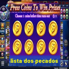 lista dos pecados